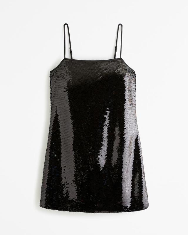 Sequin Squareneck Mini Dress Product Image