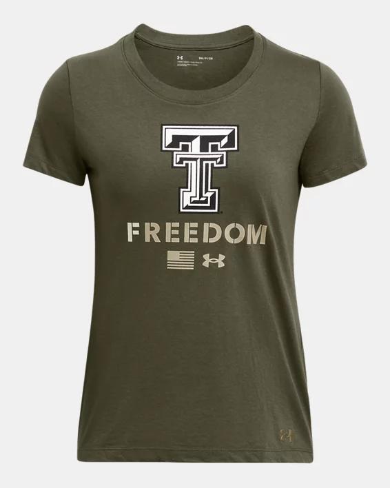 Women's UA Freedom Performance Cotton Collegiate T-Shirt Product Image