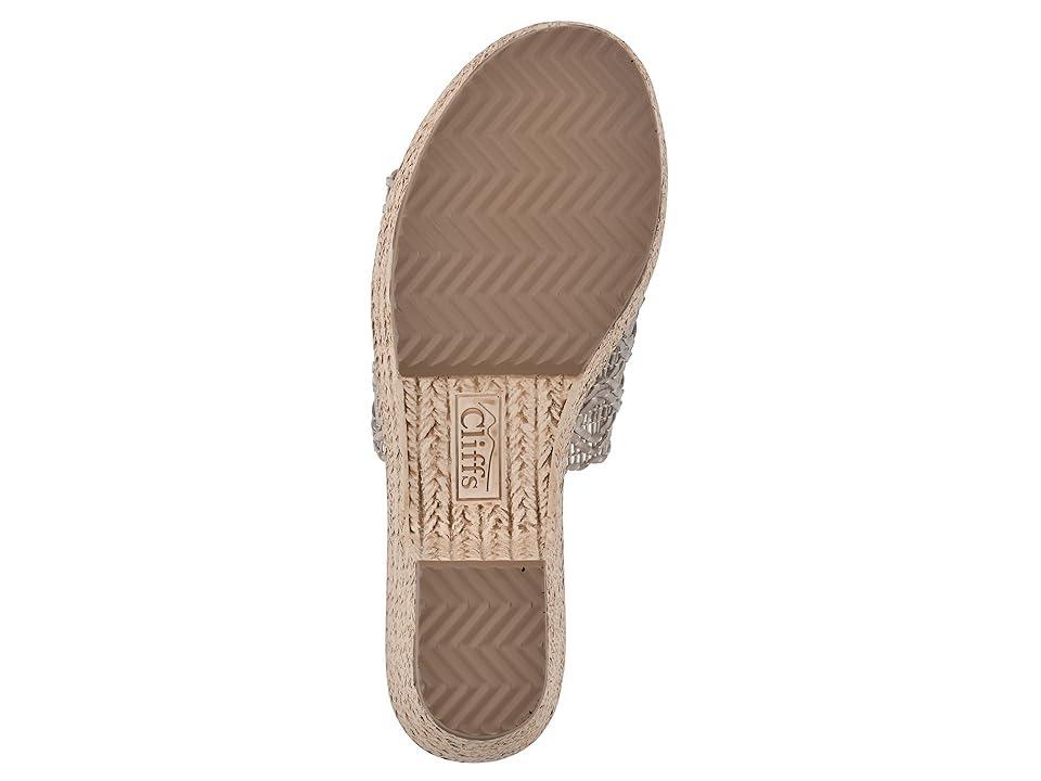 Cliffs by White Mountain Womens Biankka Platform Comfort Sandal - Black, Woven Product Image