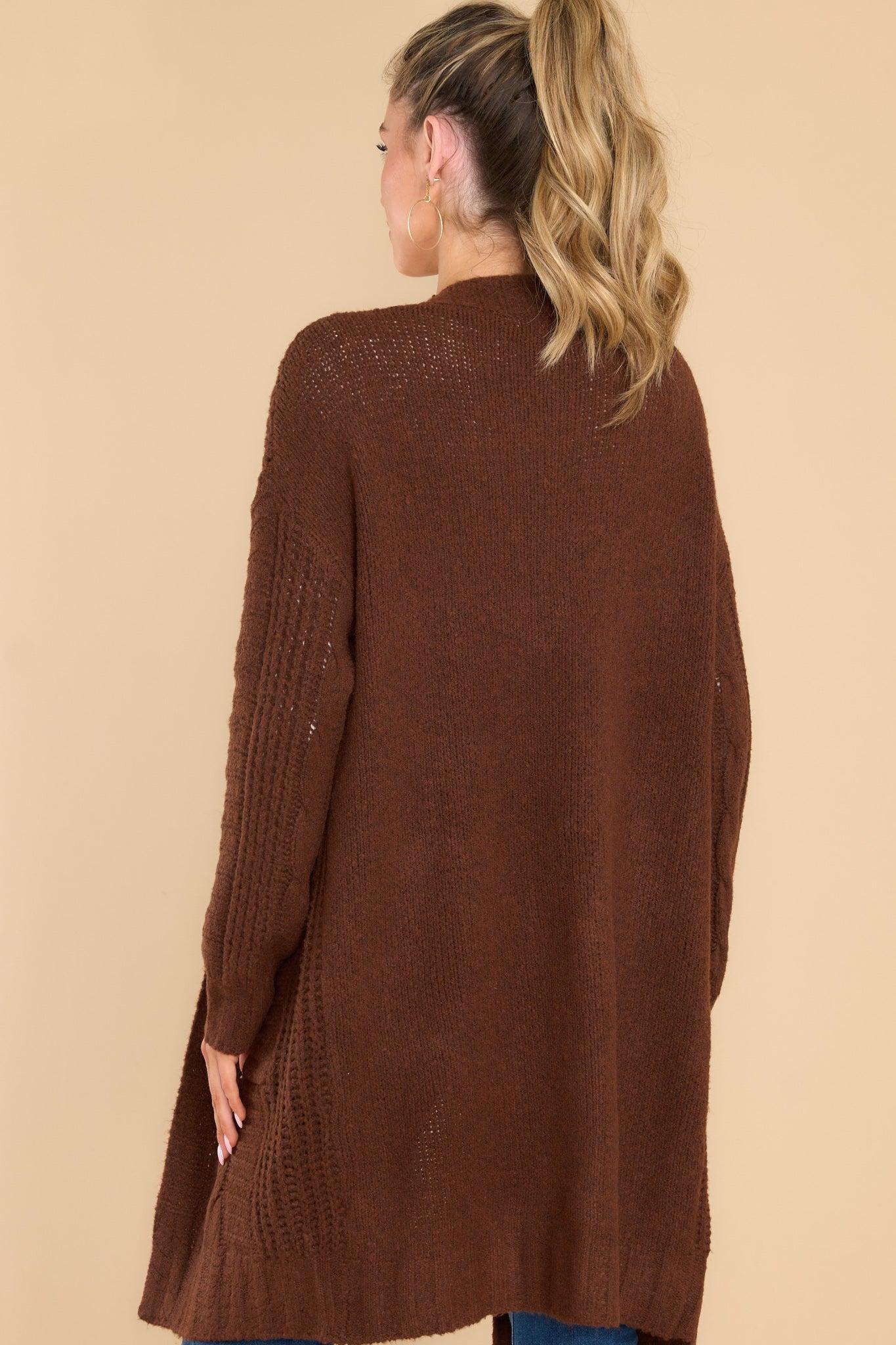 By The Fireplace Brown Cardigan Product Image