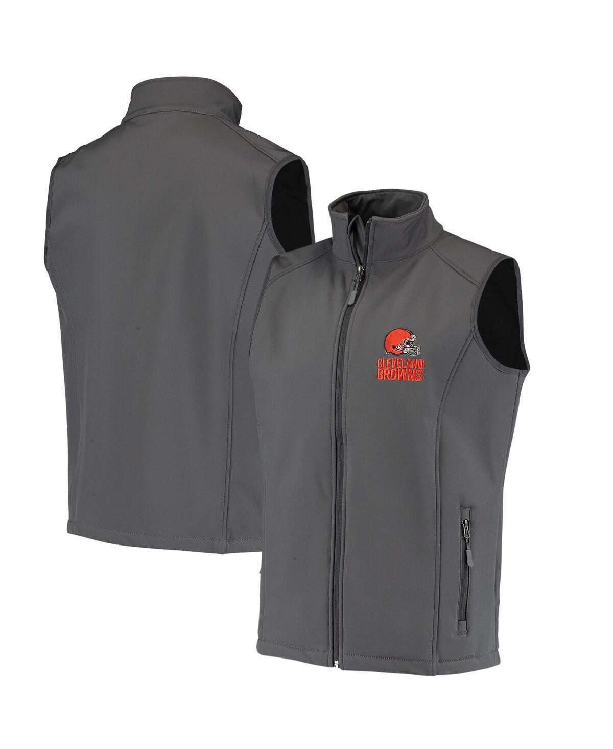 Mens Dunbrooke Charcoal Cleveland Browns Circle Archer Softshell Full-Zip Vest - Charcoal Product Image