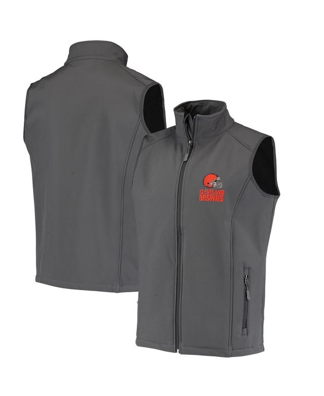 Mens Dunbrooke Charcoal Cleveland Browns Circle Archer Softshell Full-Zip Vest Product Image