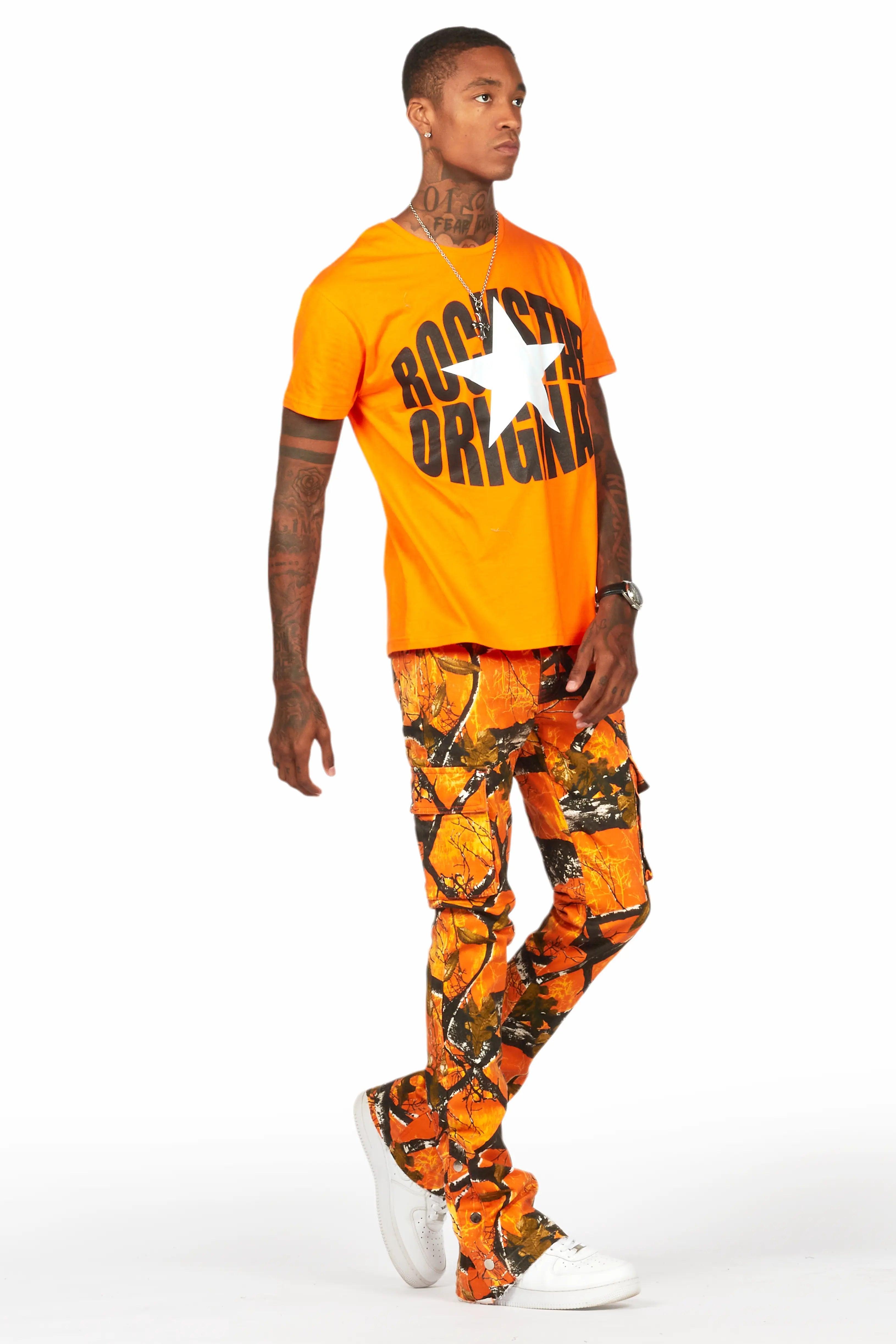 Ranger Orange/Black Graphic T-Shirt Male Product Image