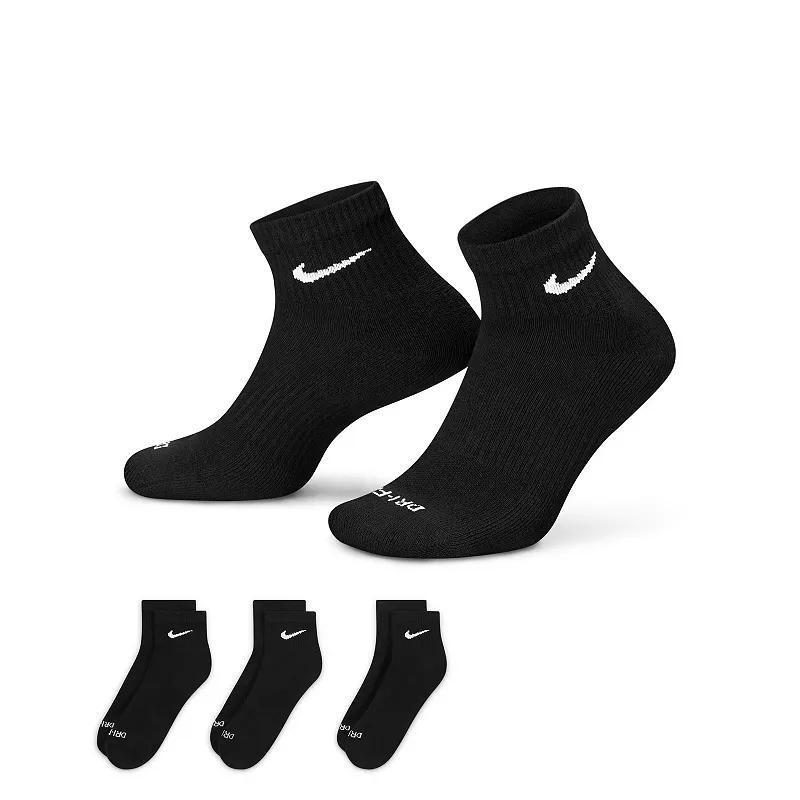 Mens Nike 3-pack Everyday Plus Cushion Ankle Training Socks Product Image