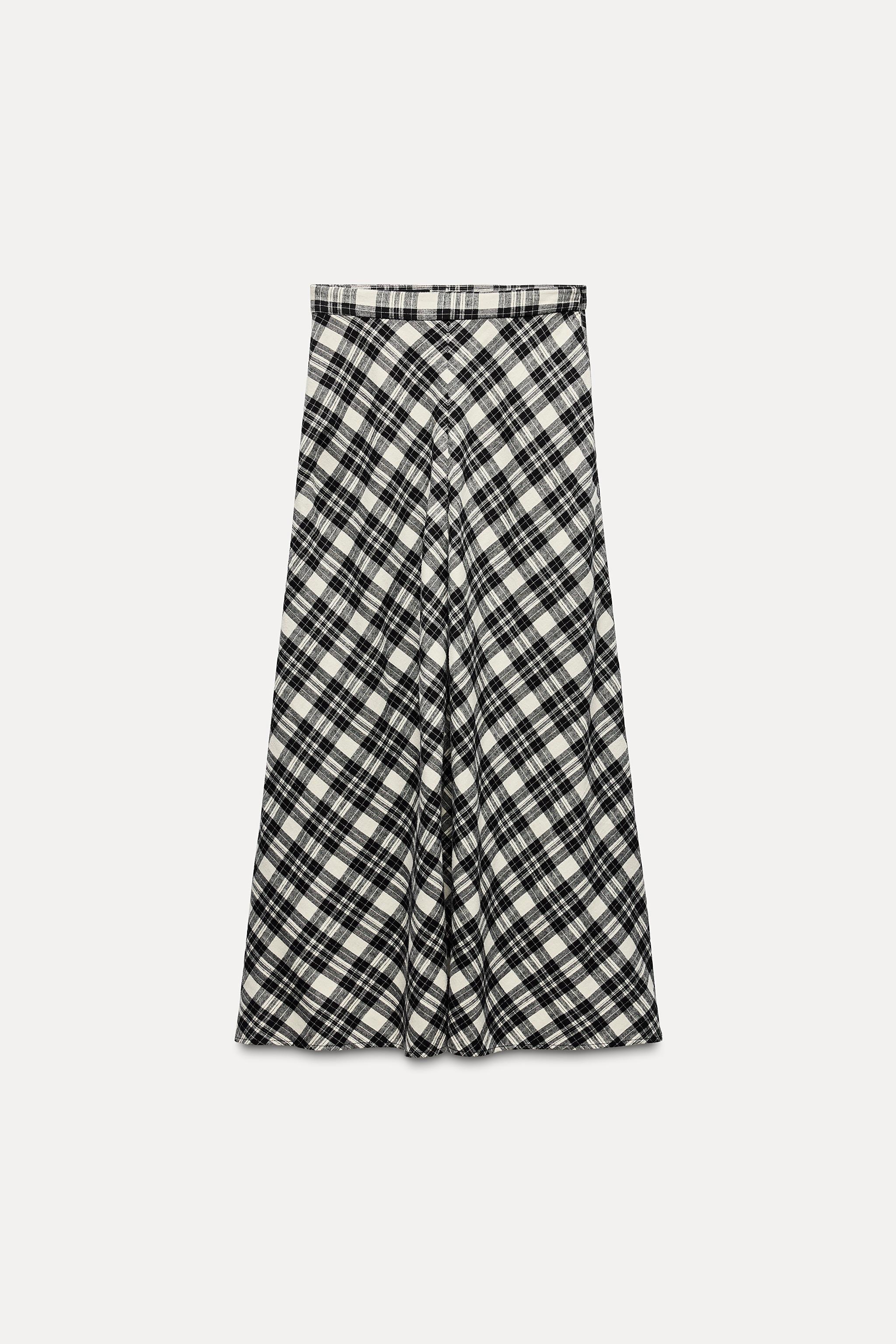 PLAID MIDI SKIRT product image