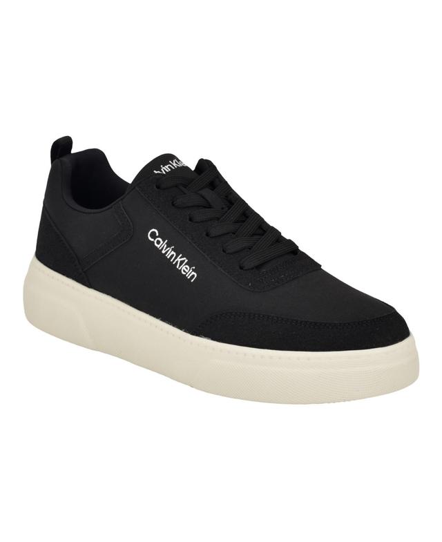 Calvin Klein Mens Petey Lace-Up Casual Sneakers Product Image