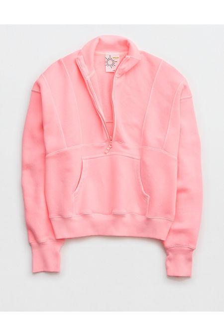 OFFLINE By Aerie Cloud Fleece Quarter Zip Sweatshirt Women's Product Image