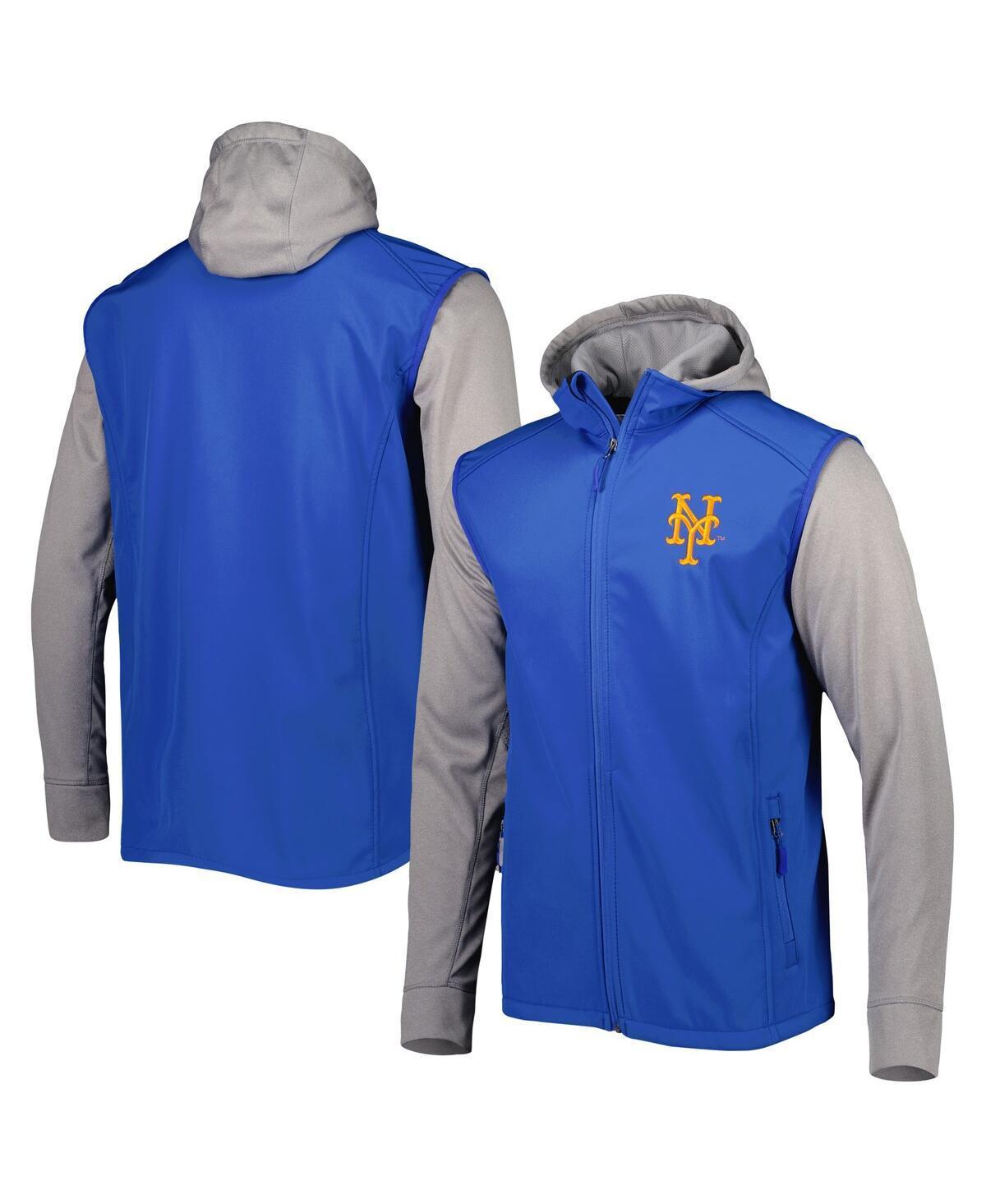 Mens Dunbrooke Royal/Heather Gray New York Mets Alpha Full-Zip Jacket Product Image