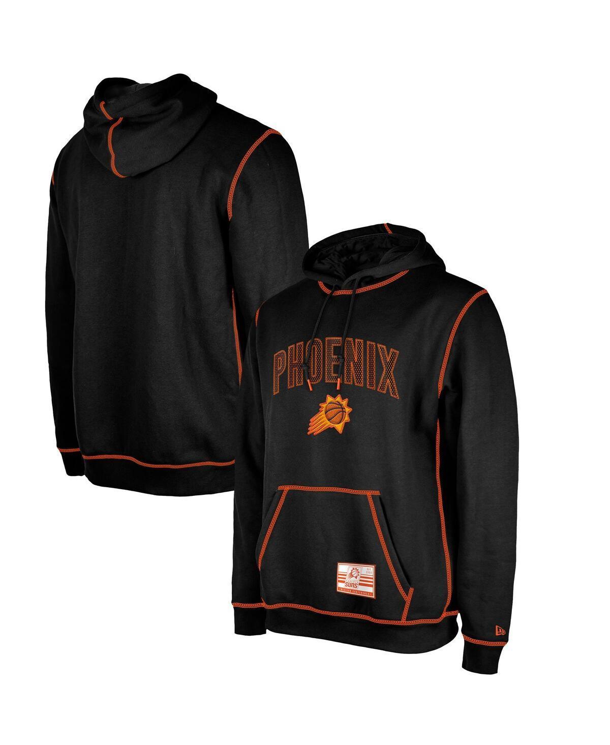 Mens New Era Black Phoenix Suns 2023/24 City Edition Satin Stitch Elite Pack Pullover Hoodie Product Image