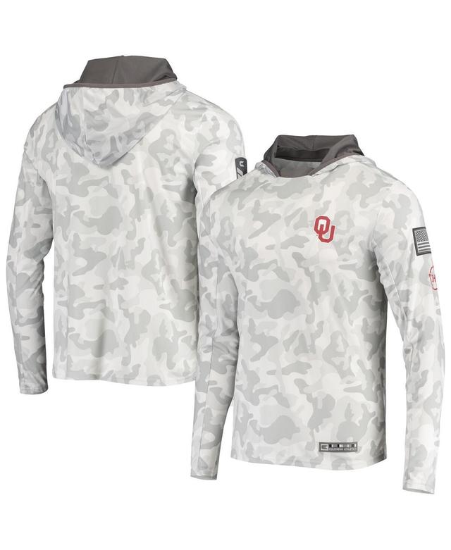 Mens Colosseum Arctic Camo Oklahoma Sooners OHT Military Appreciation Long Sleeve Hoodie Top Product Image