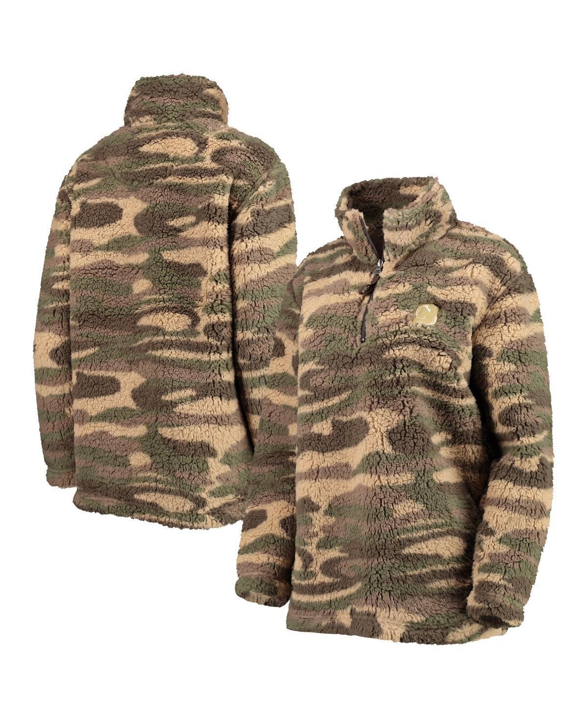 Womens G-III Sports by Carl Banks Camo New York Rangers Sherpa Quarter-Zip Jacket Product Image