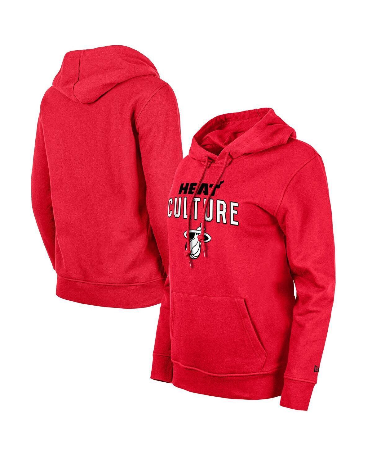 Womens New Era Red Miami Heat 2023/24 City Edition Pullover Hoodie Product Image