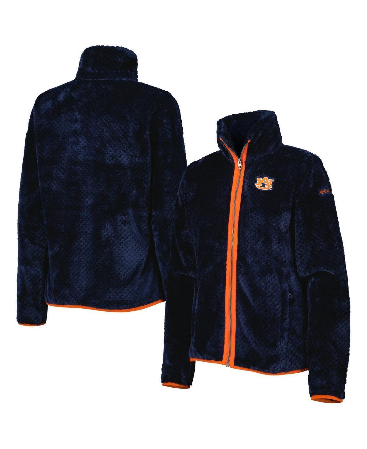 Womens Columbia Auburn Tigers Fireside II Sherpa Full-Zip Jacket Blue Product Image