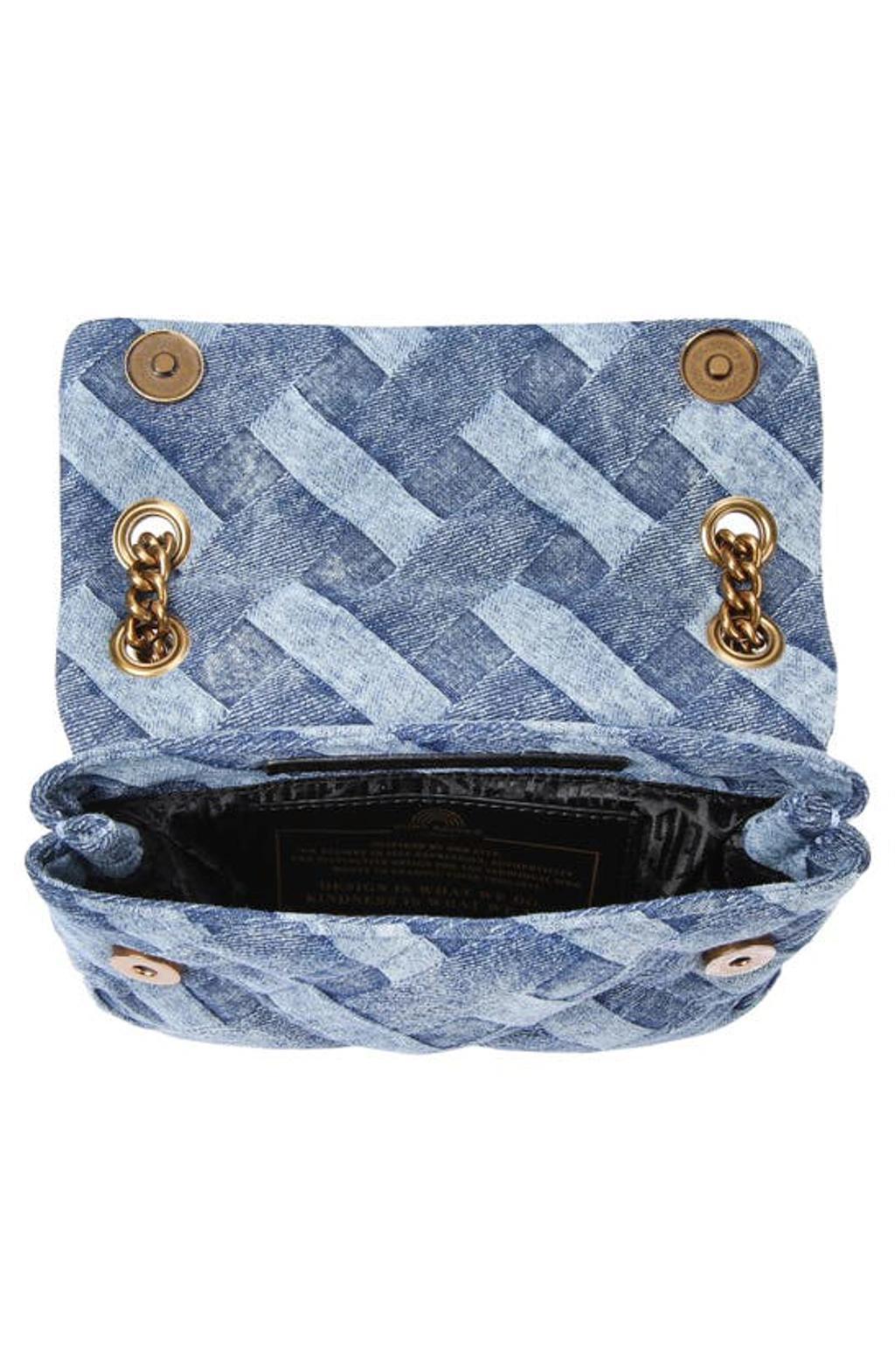 Mini Kensington Denim Shoulder Bag In Navy Product Image