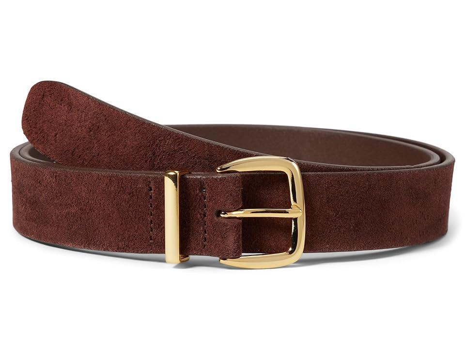 Madewell Essentials Belt Suede (Chocolate Raisin) Women's Belts Product Image