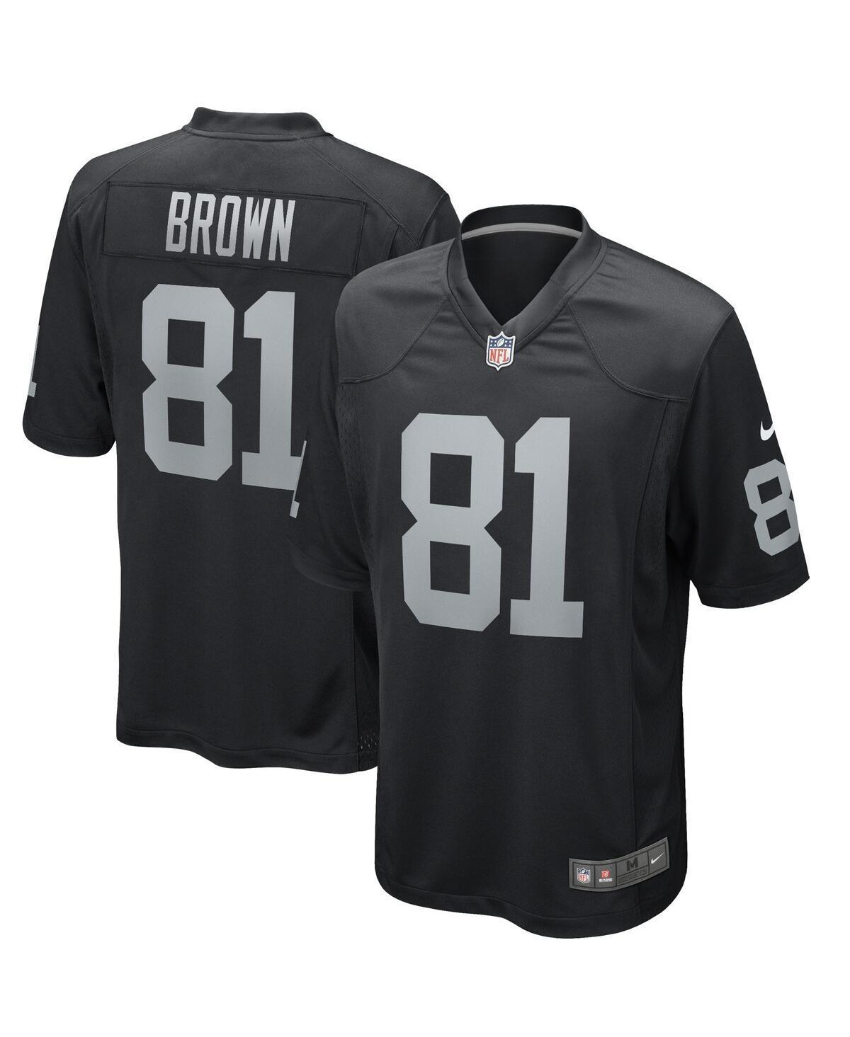 Mens Nike Tim Brown Black Las Vegas Raiders Game Retired Player Jersey - Black Product Image