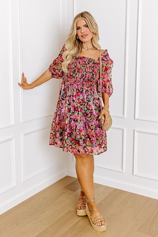 Must Be A Dream Floral Mini Dress Curves Product Image