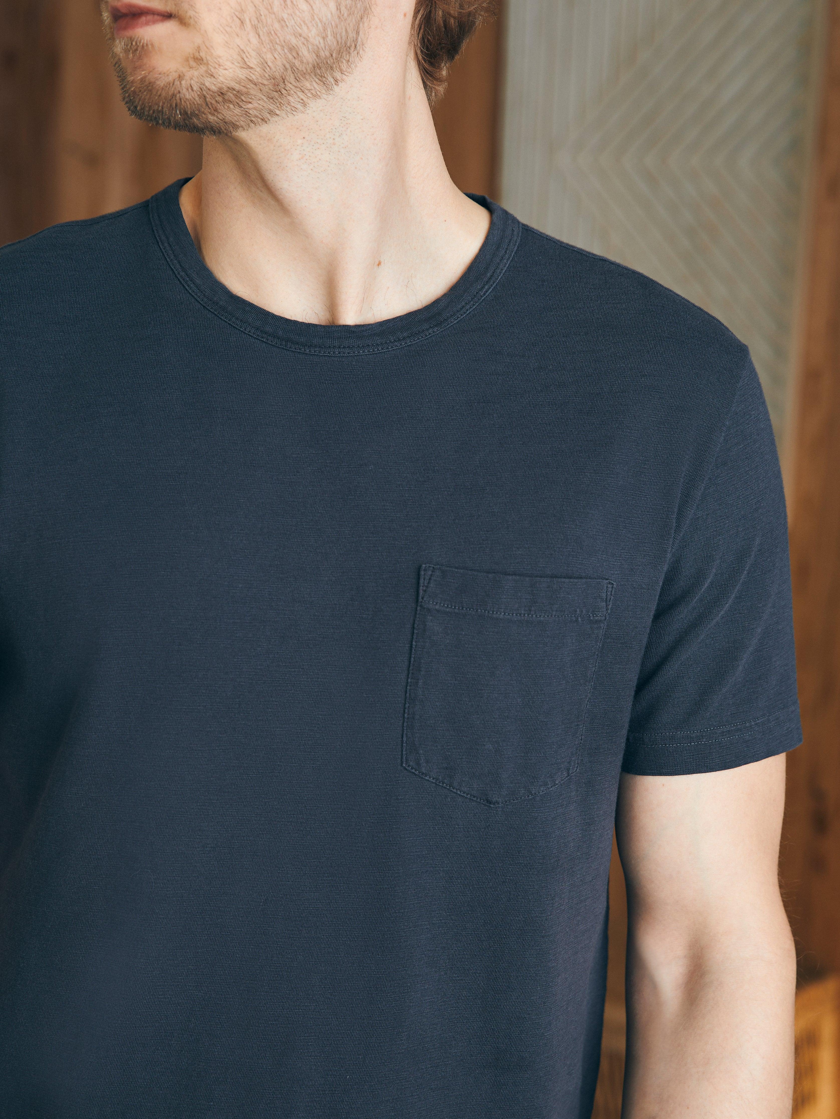 Sunwashed Pocket Tee - Washed Black Male Product Image