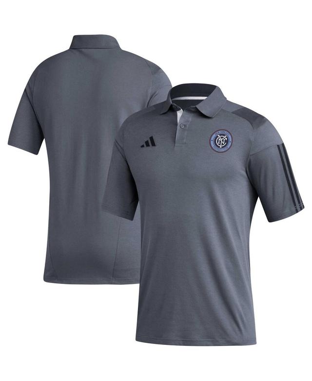 Mens adidas Gray New York City Fc 2023 On-Field Training Polo Shirt Product Image