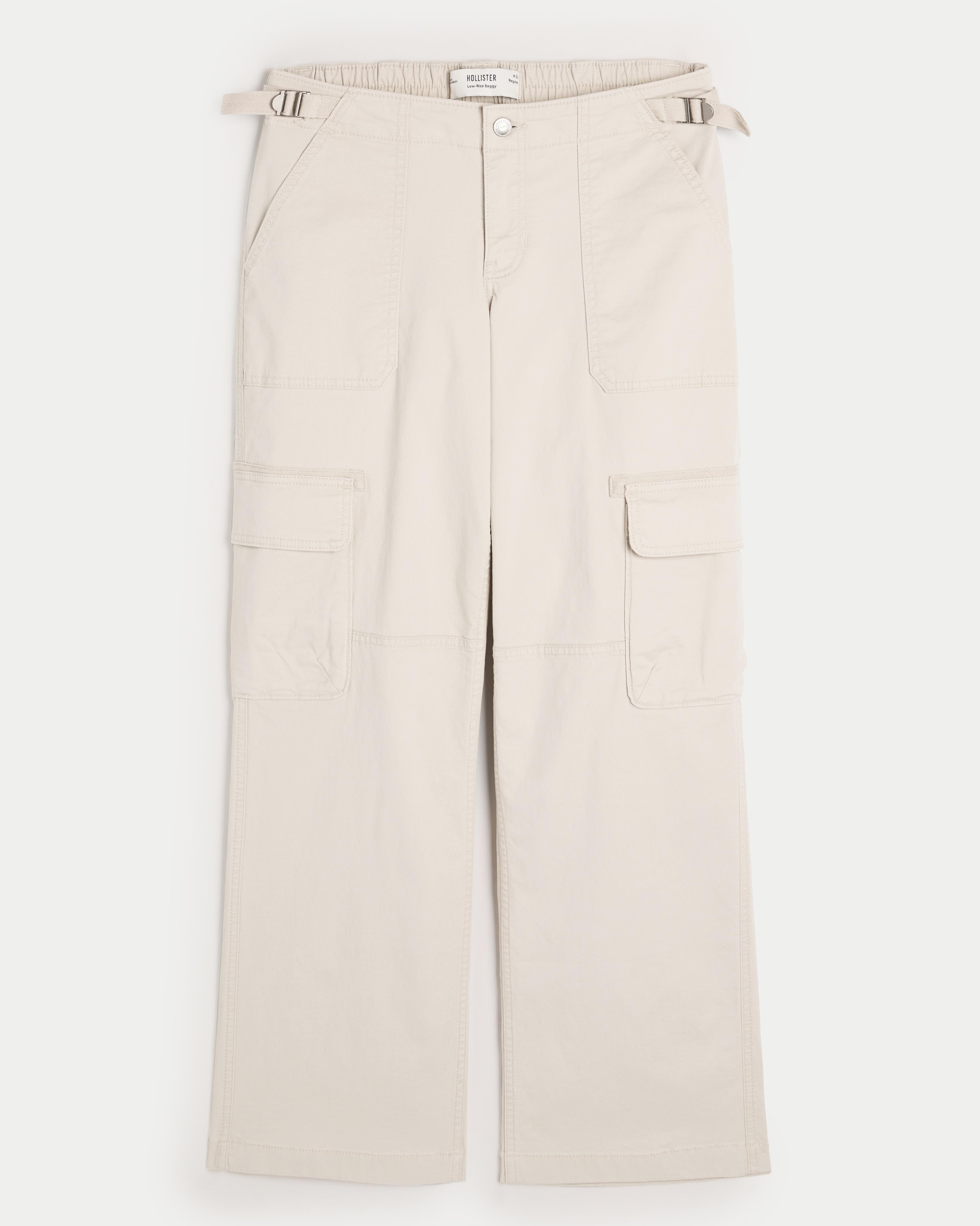 Low-Rise Baggy Cargo Pants Product Image