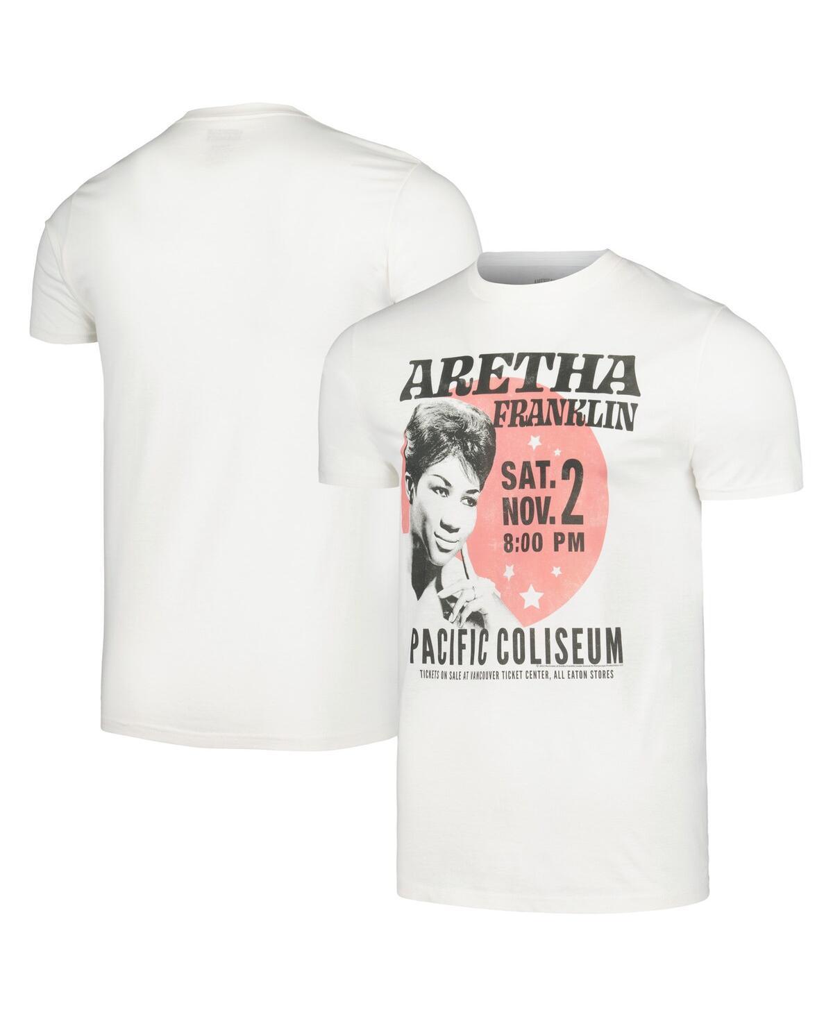 Mens Natural Aretha Franklin Circle Poster T-shirt Product Image