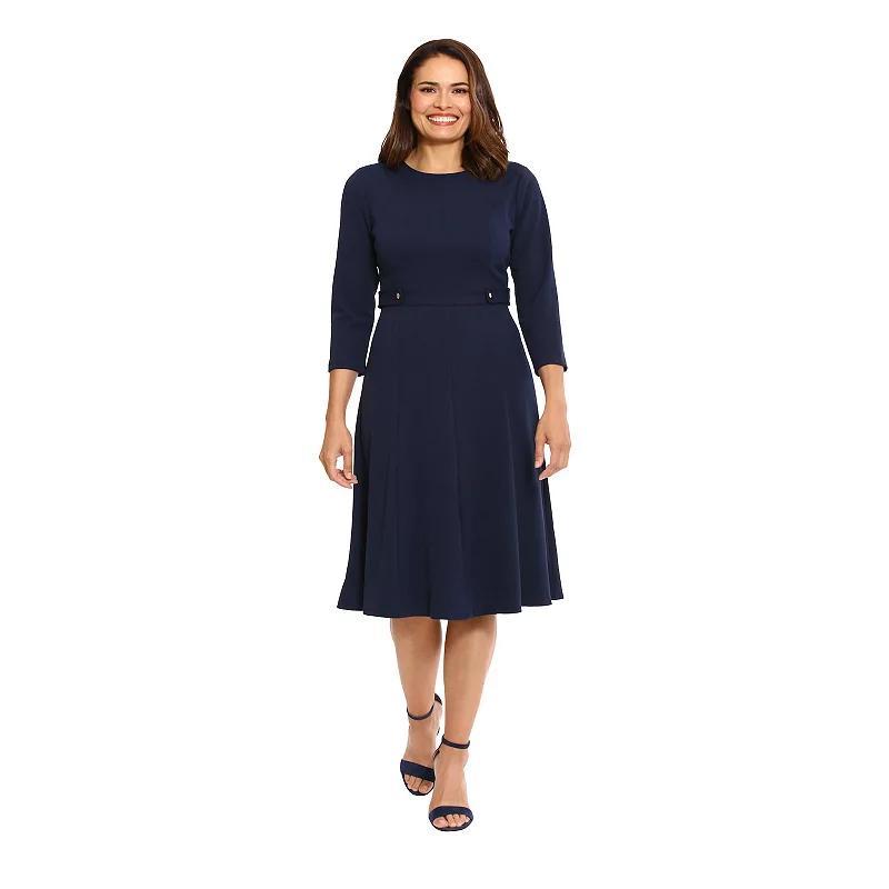 Womens London Times Side Tab Fit & Flare Dress Product Image