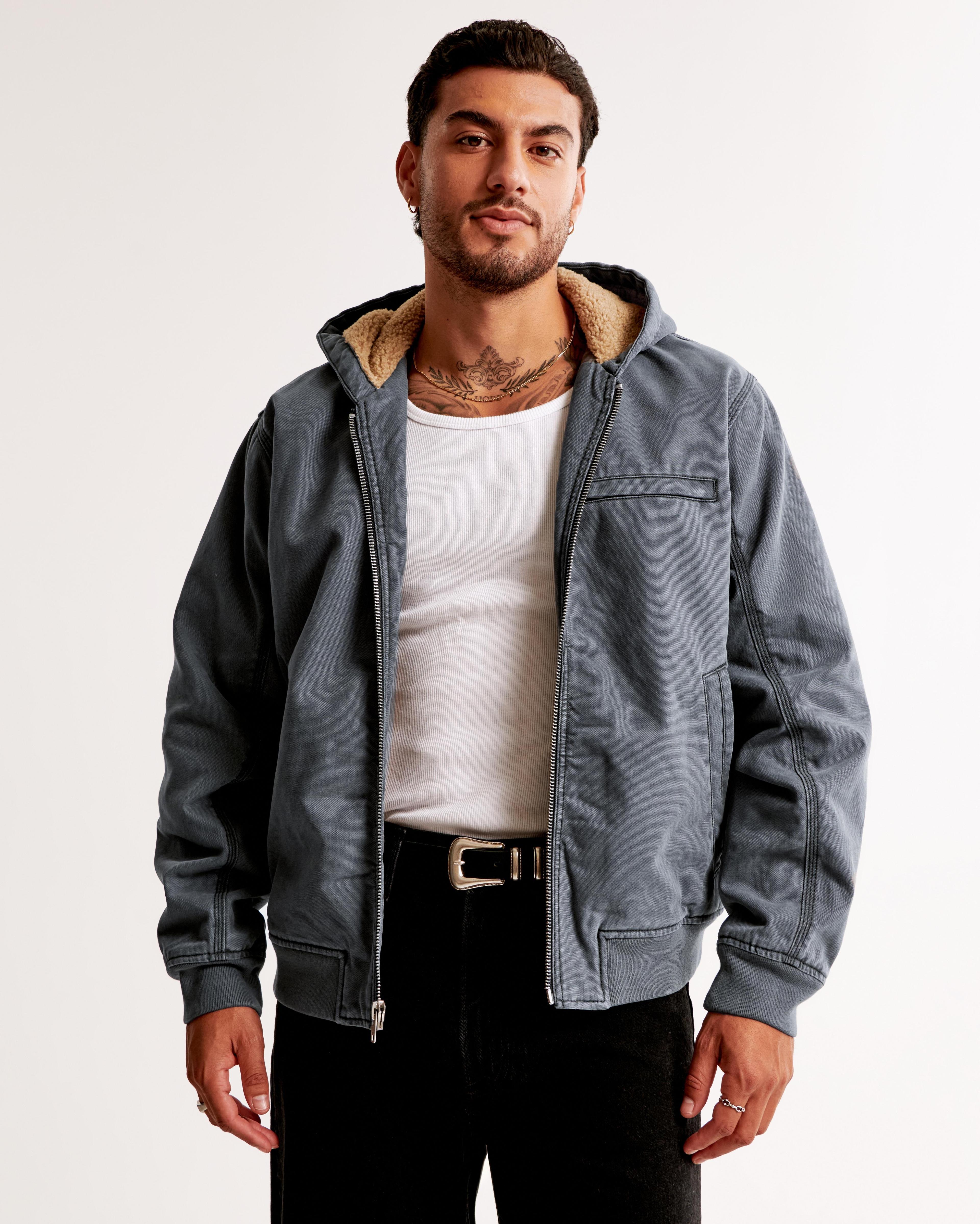 Hooded Workwear Bomber Jacket Product Image