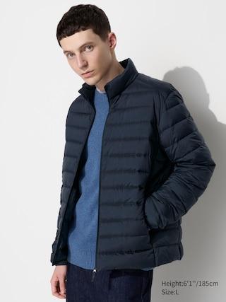 Mens Ultra Light Down Jacket with Anti-Static Navy Medium UNIQLO US Product Image