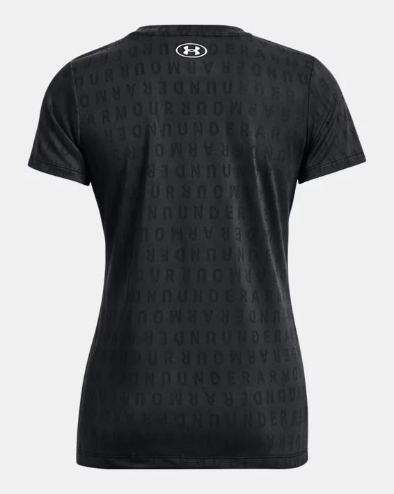 Women's UA Velocity Wordmark Jacquard Short Sleeve Product Image