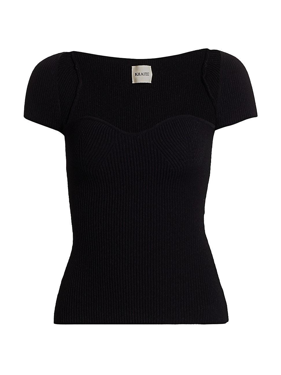 Womens Ista Ribbed Corset Sweater Product Image