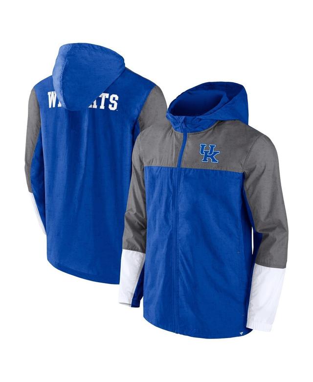 Mens Fanatics Branded Royal/Gray Kentucky Wildcats Game Day Ready Full-Zip Jacket Product Image