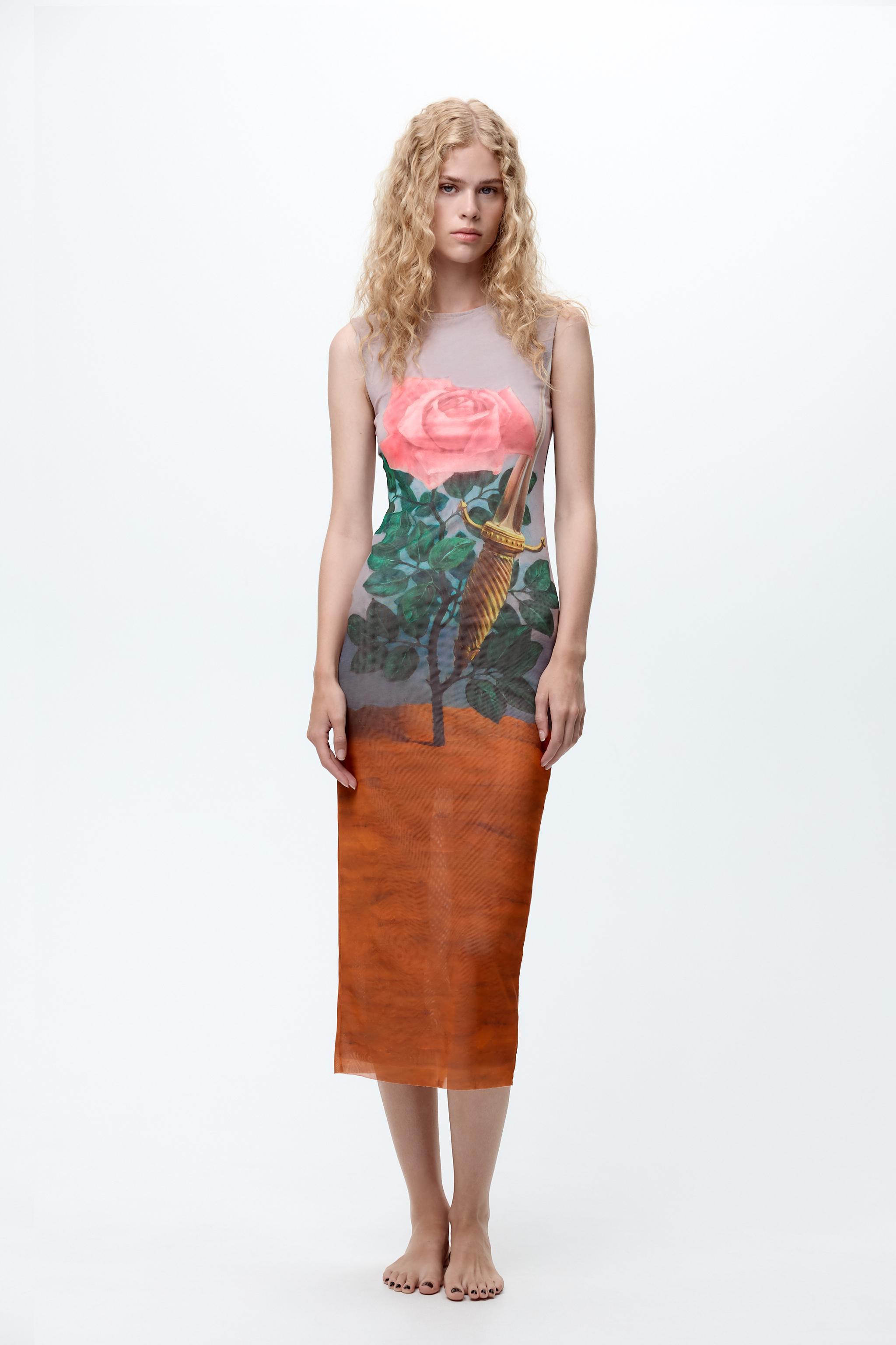 RENÉ MAGRITTE PRINT TULLE DRESS Product Image