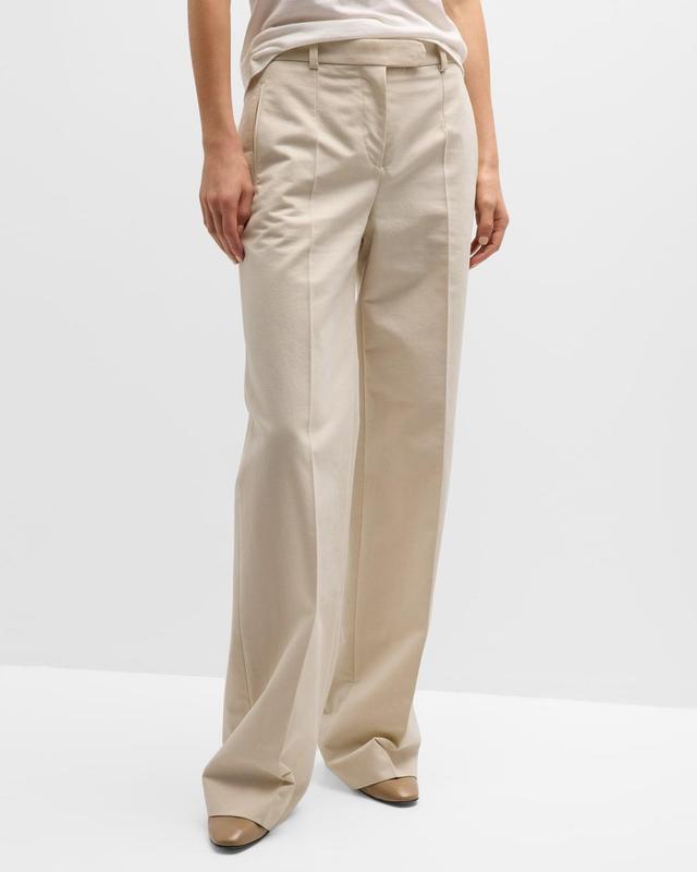 The Row Banew Cotton & Virgin Wool Pants Product Image