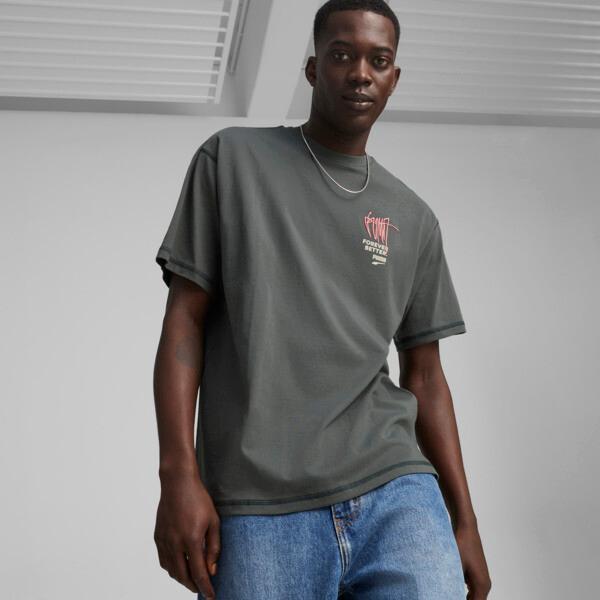 PUMA DOWNTOWN RE:COLLECTION Men's T-Shirt in Mineral Grey Product Image