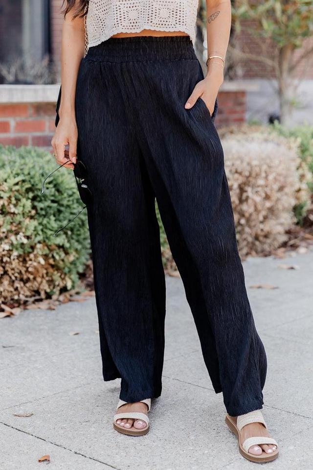 In A Daze Black Pleated Pants FINAL SALE Product Image