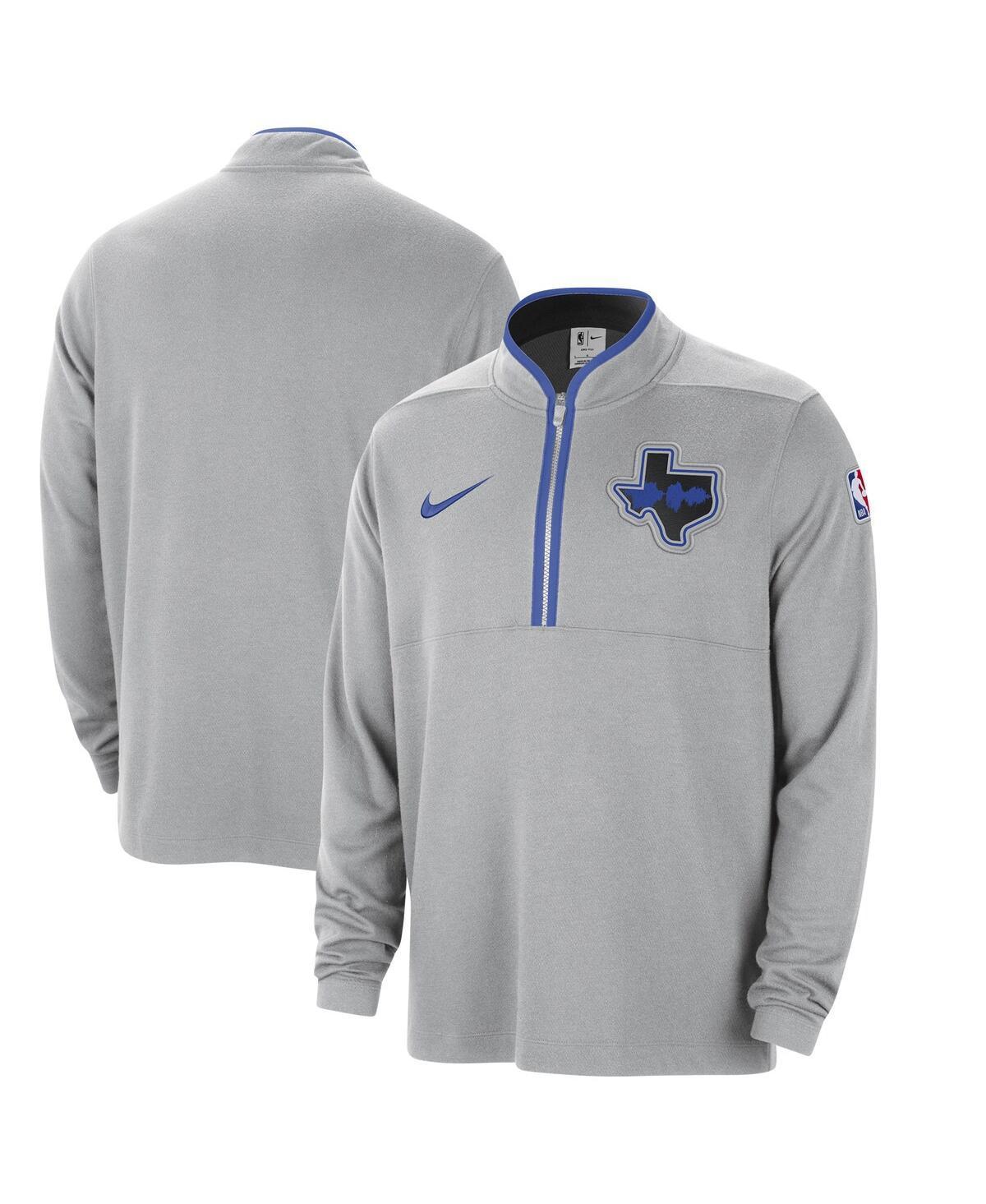 Mens Nike Silver Dallas Mavericks 2023/24 City Edition Authentic Coaches Half-Zip Jacket Product Image