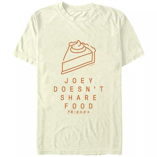 Mens Friends Joey Doesnt Share Food Graphic Tee Blue Product Image