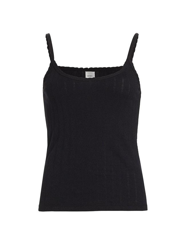 Womens Pointelle-Knit Classic Tank Product Image