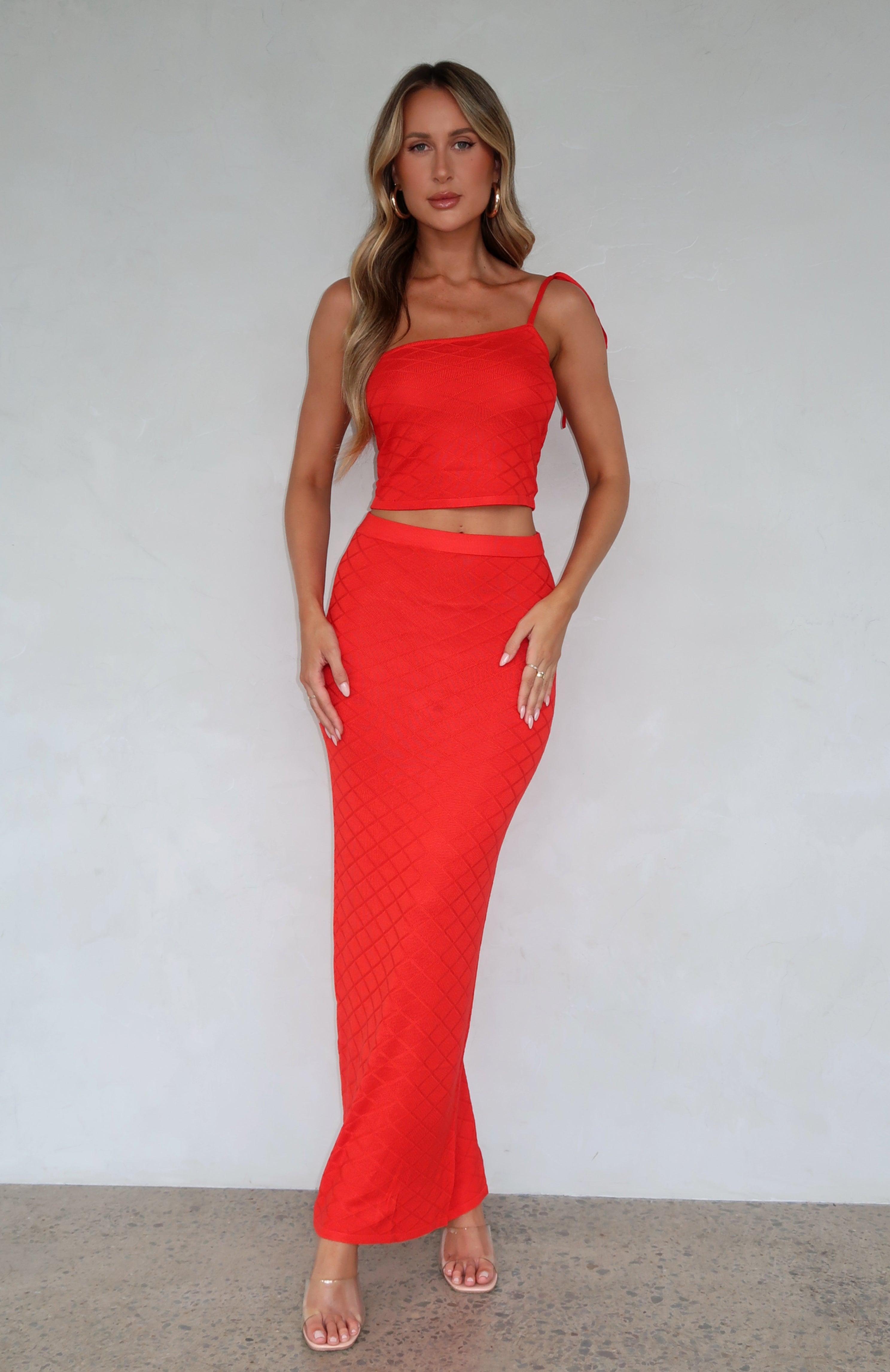 Carrying Your Love Maxi Skirt Chilli Product Image