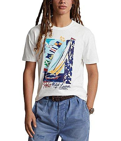 Polo Ralph Lauren Classic Fit Sailboat Jersey Short Sleeve T Product Image