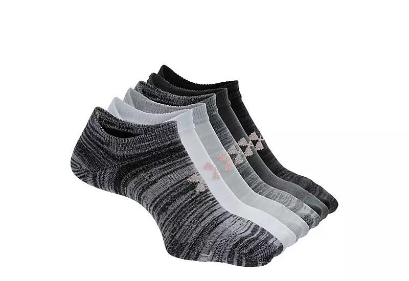 Under Armour Womens Essential No Show Socks 6 Pairs Product Image