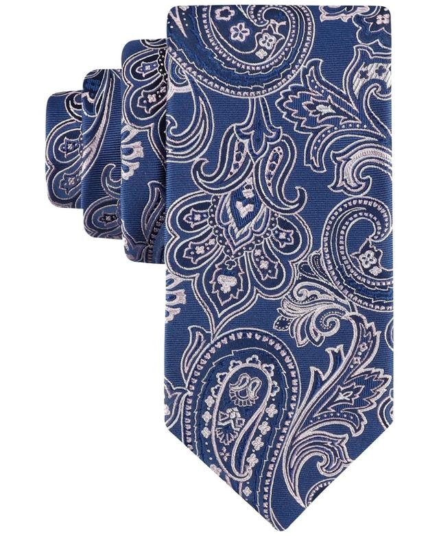 Tommy Hilfiger Mens Ferris Classic Paisley Tie - Black Product Image