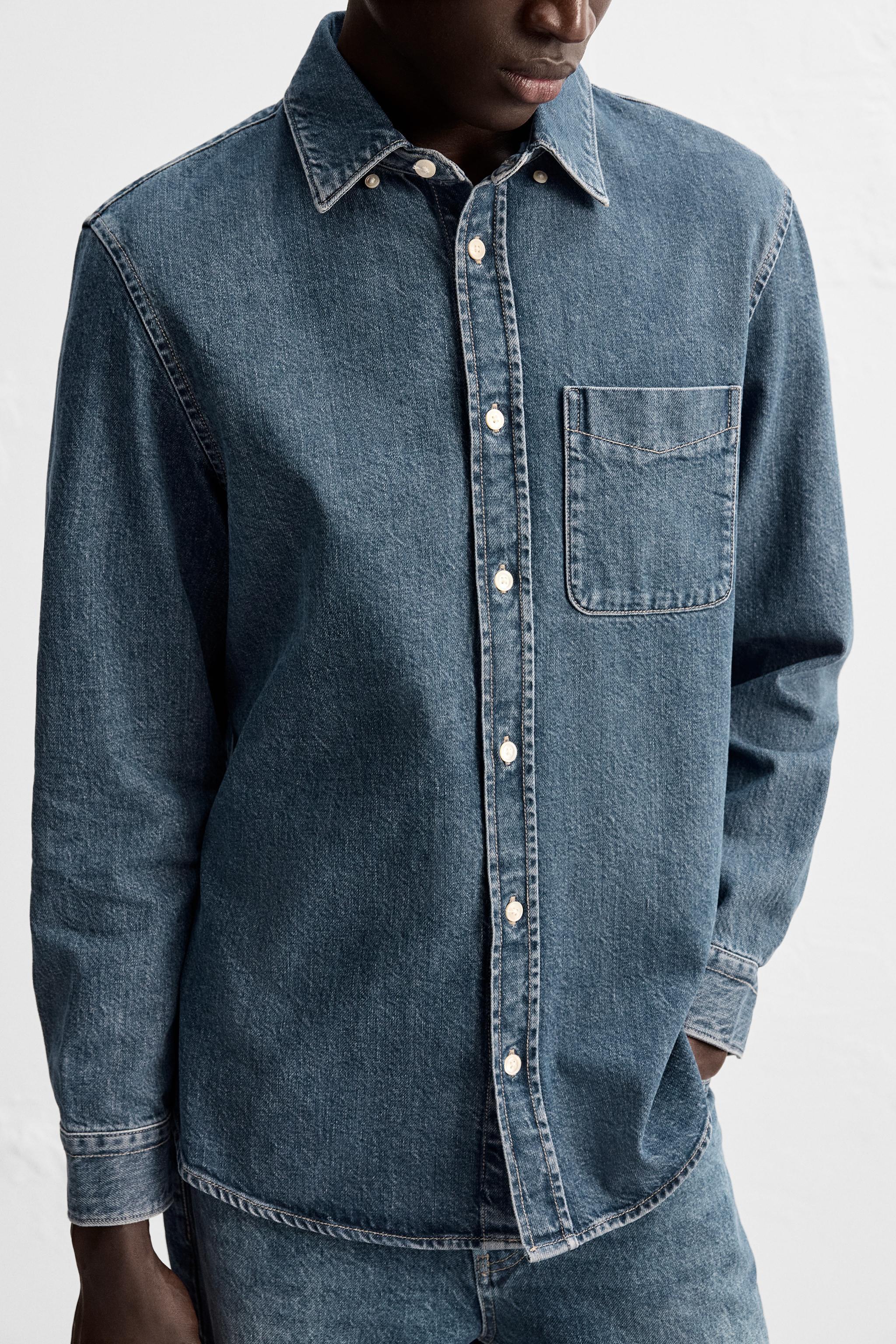 WASHED DENIM SHIRT Product Image