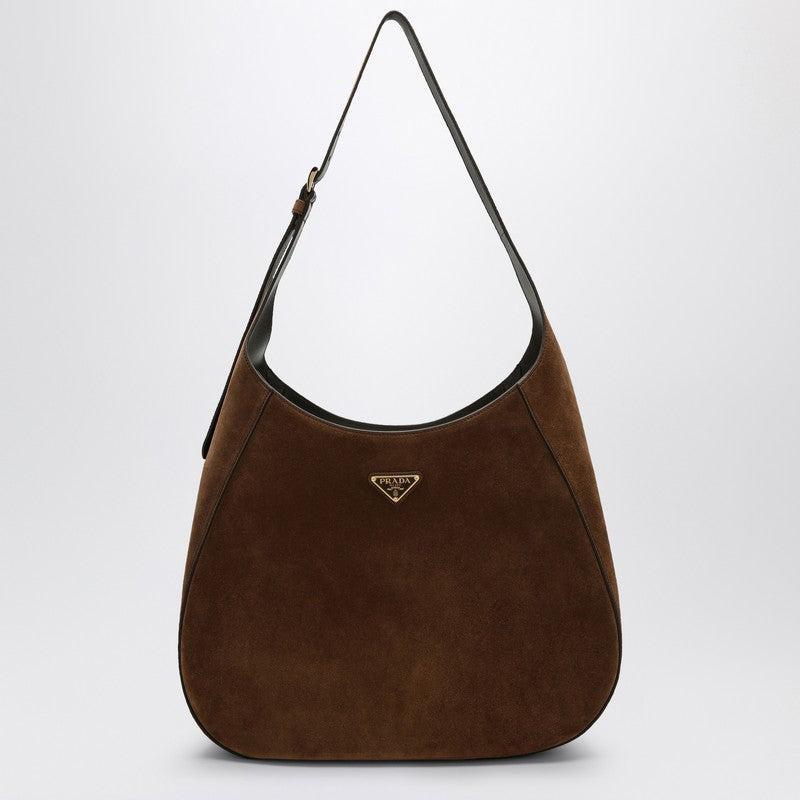 Large Brown Suede Bag Women Product Image