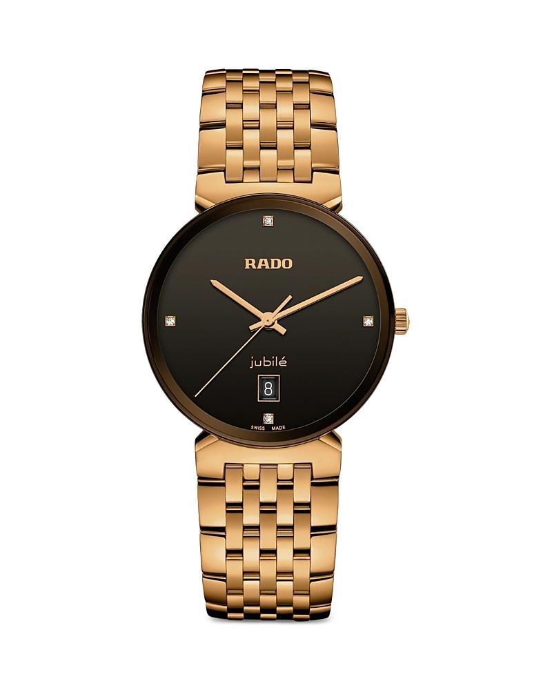 RADO Womens Florence Classic Quartz Analog Warm Gold Stainless Steel Bracelet Watch Product Image