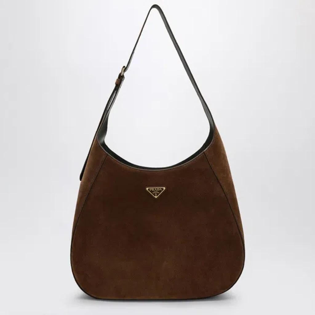 Large Brown Suede Bag Women Product Image