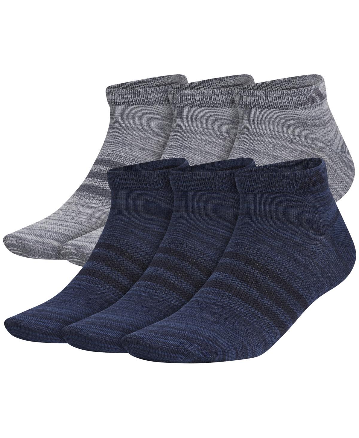 adidas Mens 6-Pk. Superlite Ii Low-Cut Socks - Legend Ink Blue/ Night Marine Blue/ Product Image