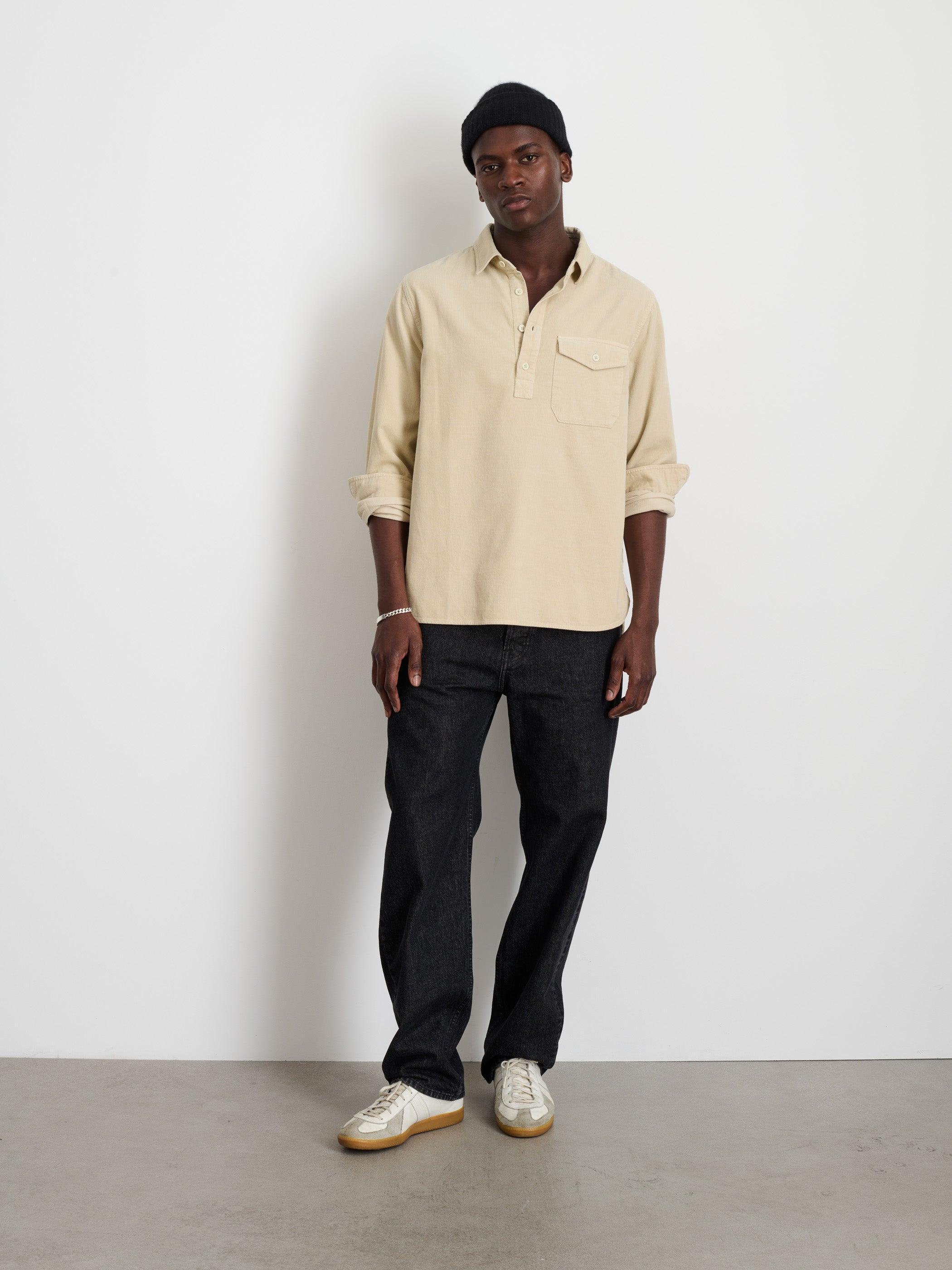 Carter Popover Shirt in Fine Wale Corduroy Male Product Image