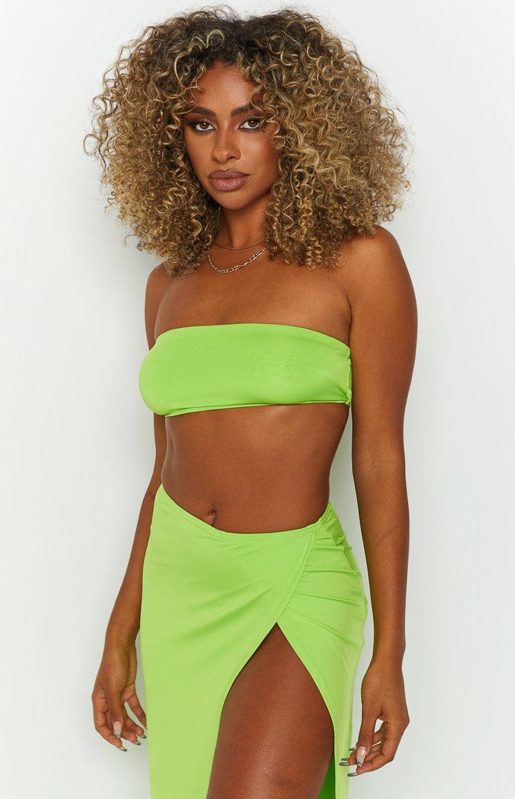 Murphy Lime Bandeau Top Product Image