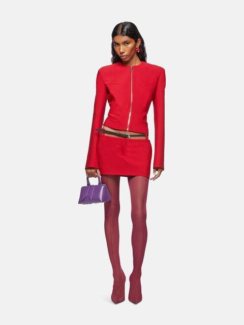 Vibrant red mini skirt Product Image